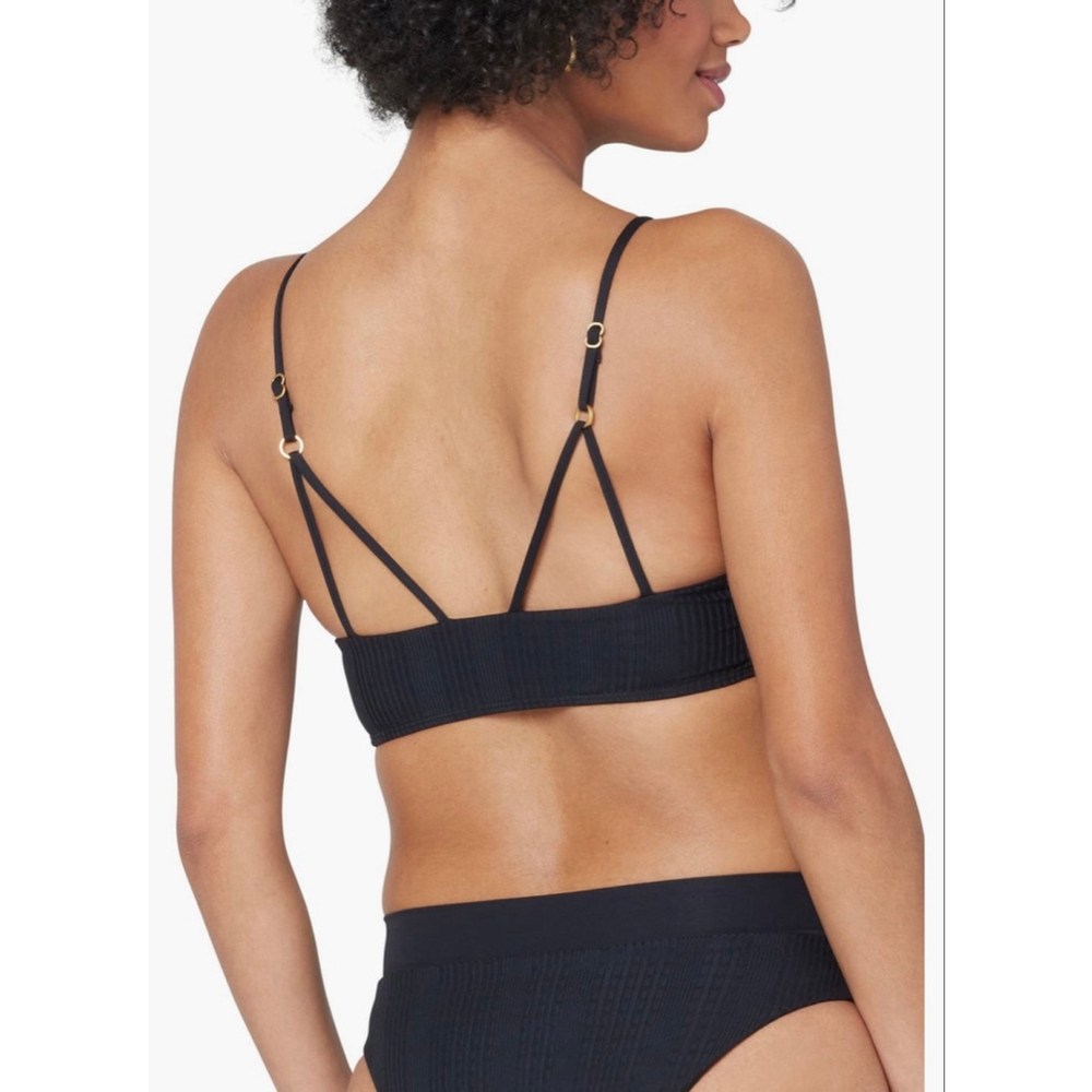 L*SPACE Bikini Top Black Size S NWT - Picture 2 of 5
